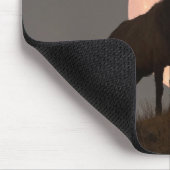 Majestic Bull Elk en Full Moon Rise Muismat (Hoek)