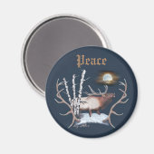 Majestic Bull Elk Magneet (Voorkant / Achterkant)