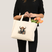 Majestic Bull in bloei Mini Tote Bag (Voorkant (product))