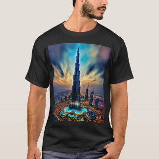 Majestic Burj Khalifa - Lichtgekleurd T-shirt ontw