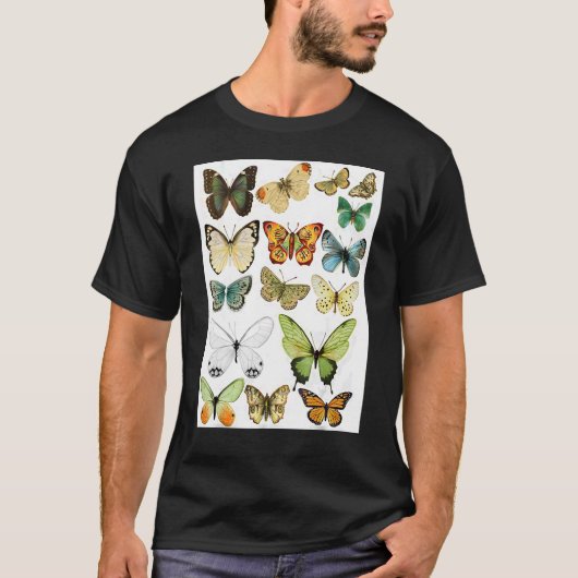 Majestic Butterfly Blue Butterflies Morpho T-shirt (Voorkant)