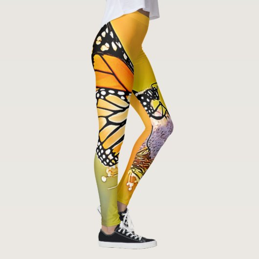 Majestic Butterfly Close Up Design Leggings (Rechts)