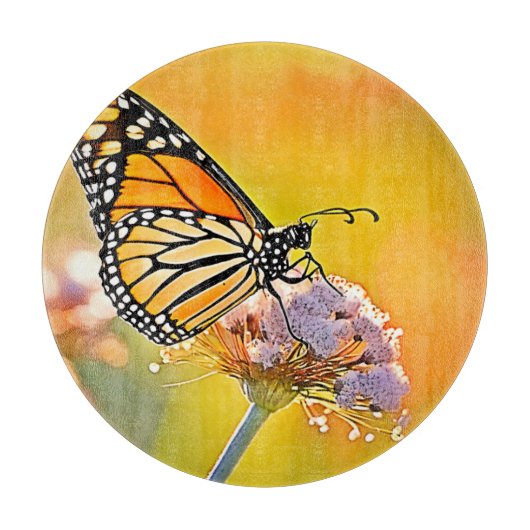 Majestic Butterfly Close Up Design Snijplank (Voorkant)