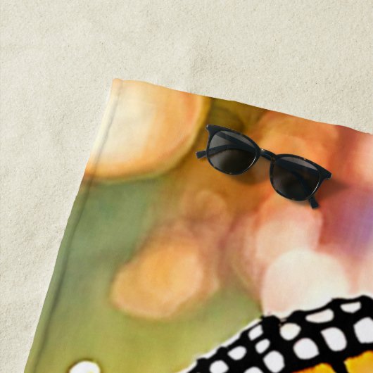 Majestic Butterfly Close Up Design Strandlaken (In situ)