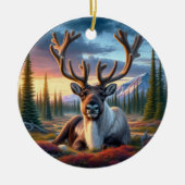 Majestic Caribou Keepsake Keramisch Ornament (Voorkant)