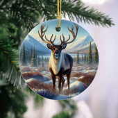 Majestic Caribou Keepsake Keramisch Ornament