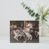Majestic carrousel paard. briefkaart (Staand voorkant)
