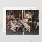 Majestic carrousel paard. briefkaart (Voorkant / Achterkant)