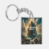 Majestic Castle Rising THE LORD IS MIJN ROTS Sleutelhanger (Voorkant Links)