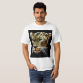 Majestic Cat Leopard Head T-shirt (Voorkant volledig)