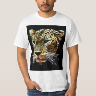 Majestic Cat Leopard Head T-shirt