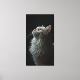 Majestic Cat Portrait Strength & Royal Confidence Canvas Afdruk