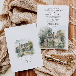 Majestic Chateau English Manor Destination Wedding Kaart