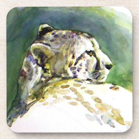 Majestic Cheetah Cork Onderzetter (Voorkant)