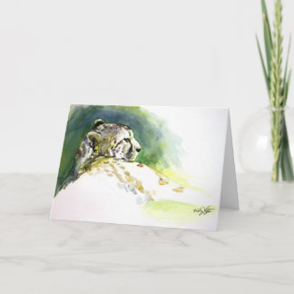 Majestic Cheetah Folded Card Kaart