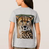 Majestic Cheetah – Speed and Grace of the Savannah Tri-Blend Shirt (Achterkant)