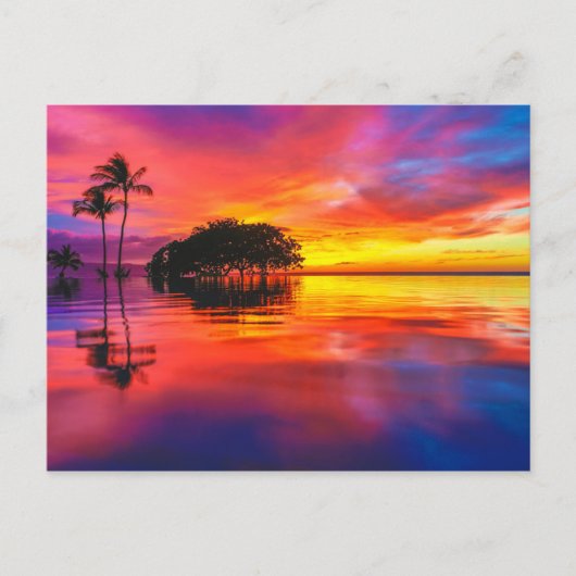 Majestic Clouds & Reflection Briefkaart (Voorkant)