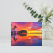 Majestic Clouds & Reflection Briefkaart (Staand voorkant)