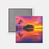 Majestic Clouds & Reflection Magneet (Voorkant / Achterkant)