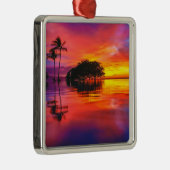 Majestic Clouds & Reflection Metalen Ornament (Rechts)