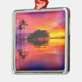 Majestic Clouds & Reflection Metalen Ornament (Links)