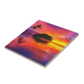 Majestic Clouds & Reflection Tegeltje (Zijkant)