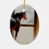 Majestic Clydesdale Keramisch Ornament (Voorkant)