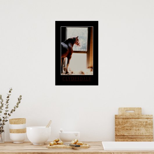 Majestic Clydesdale Poster (Keuken)