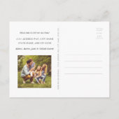 Majestic Colonial door Illustration Herfst Moving Aankondigingskaart (Achterkant)