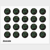 Majestic Constellation Round Stickers (Vel)