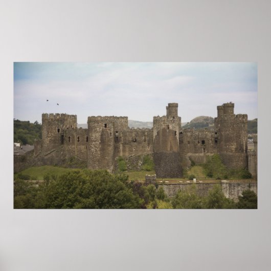 Majestic Conwy castle Poster (Voorkant)