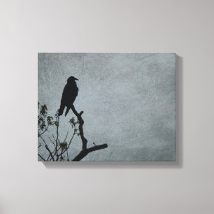 Majestic Crow Canvas Afdruk