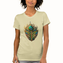 Majestic Crystal Peacock Feather Vrouwen Slim Fit