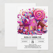 Majestic Custom Candyland Digitale Verjaardag Kaart (Voorkant / Achterkant)