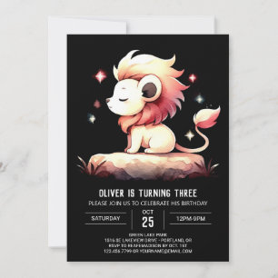 Majestic Custom Lion Verjaardag Kaart