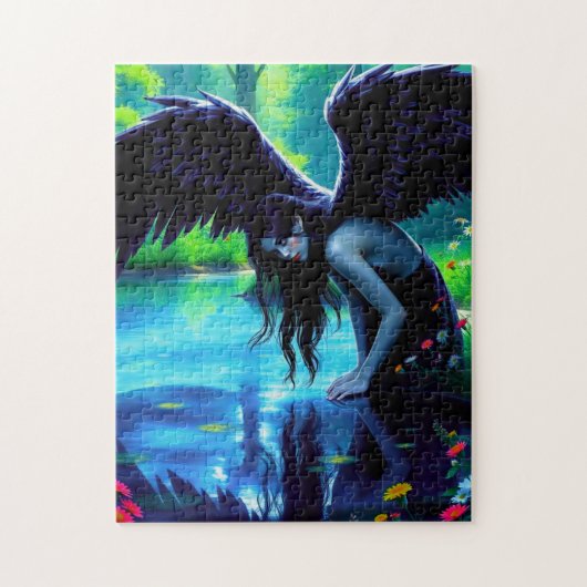 Majestic Dark Fairy Leaning beroemd gemaakt door R Legpuzzel (Verticaal)