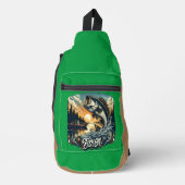 Majestic Dawn Leap Een Bass Skyward Vis Op Sling Bag (Voorkant)