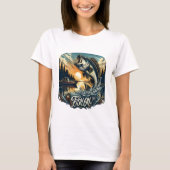 Majestic Dawn Leap Een Bass Skyward Vis Op T-shirt (Voorkant)