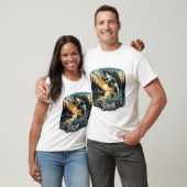 Majestic Dawn Leap Een Bass Skyward Vis Op T-shirt (Unisex)