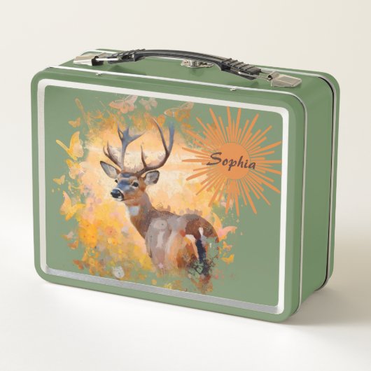 Majestic Deer in a Field of Wildflowers (Achterkant)