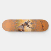 Majestic Deer in a Field of Wildflowers Persoonlijk Skateboard (Horizontaal)