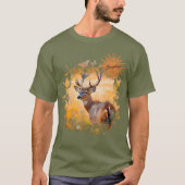 Majestic Deer in a Field of Wildflowers T-shirt (Voorkant)