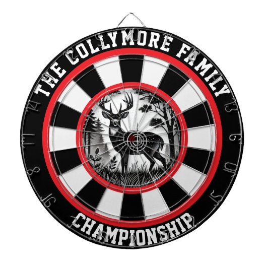 Majestic Deer in Forest Design Dartbord (Voorkant)