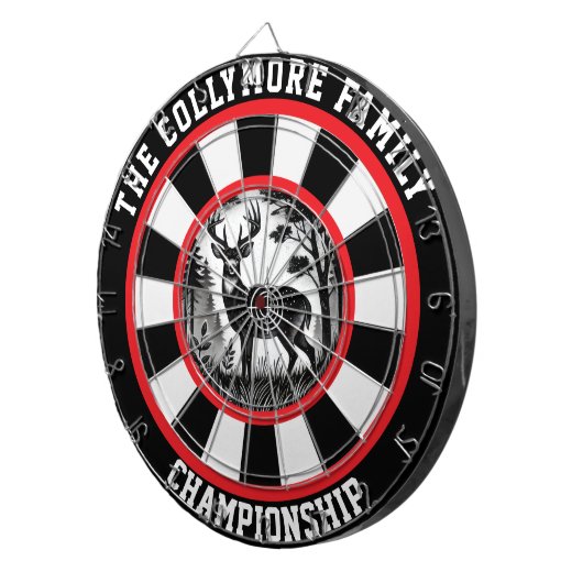 Majestic Deer in Forest Design Dartbord (Voorkant Rechts)