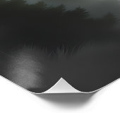 Majestic Deer in Misty Forest – Tranquil Wildlife  Perfect Poster (Hoek)