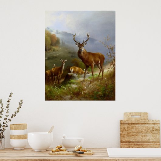 Majestic Deer ~ Poster (Keuken)