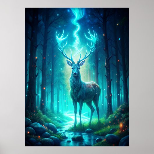 Majestic Deer Poster (Voorkant)