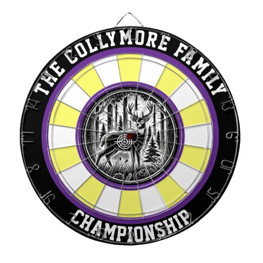 Majestic Deer Rustiek Kunstwerk Dartbord (Voorkant)