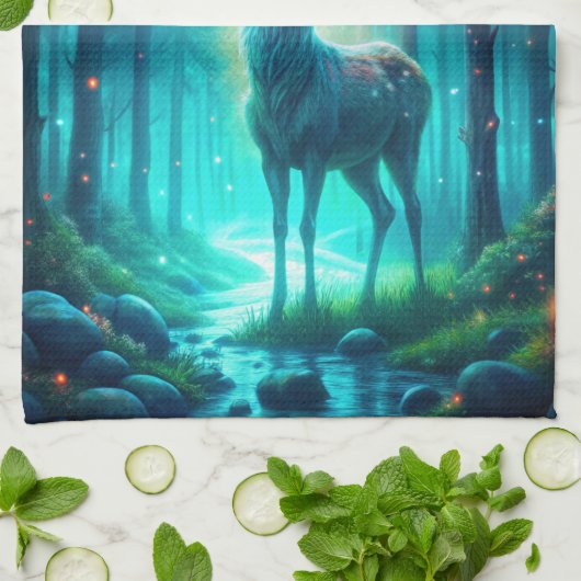 Majestic Deer Theedoek (Gevouwen)