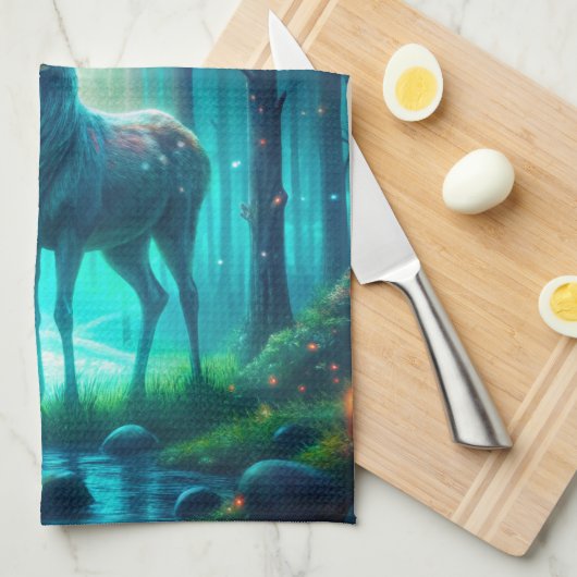 Majestic Deer Theedoek (Quarter Fold)